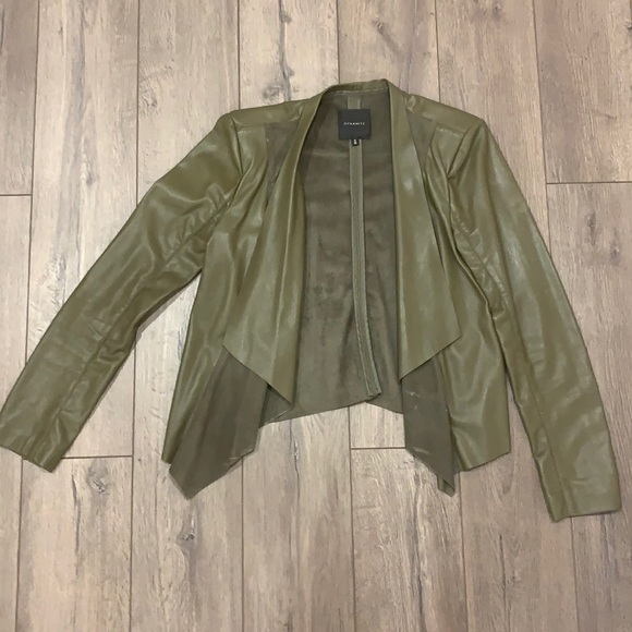 Mock leather jacket